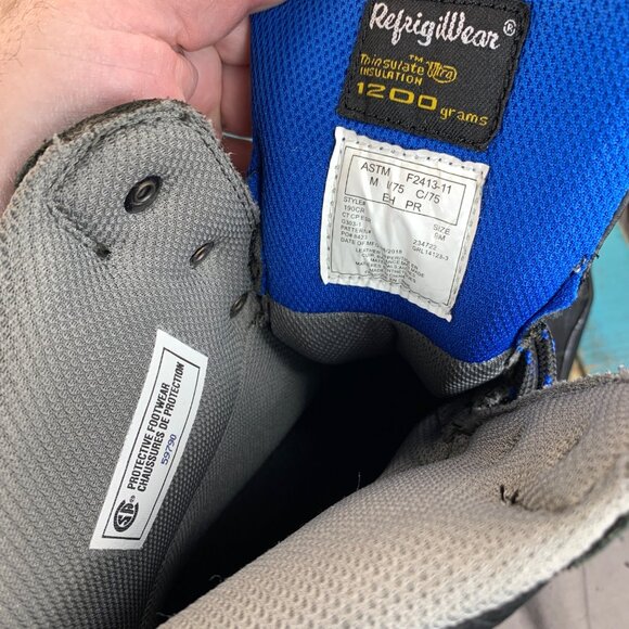 RefrigiWear Thinsulate 190CR 1200G Comp Toe 8" Cold Temp/Work Boot Size 9M - Picture 10 of 11